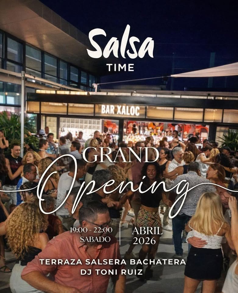 Flier de Terraza Salsa Bachata - Time Out Market Barcelona