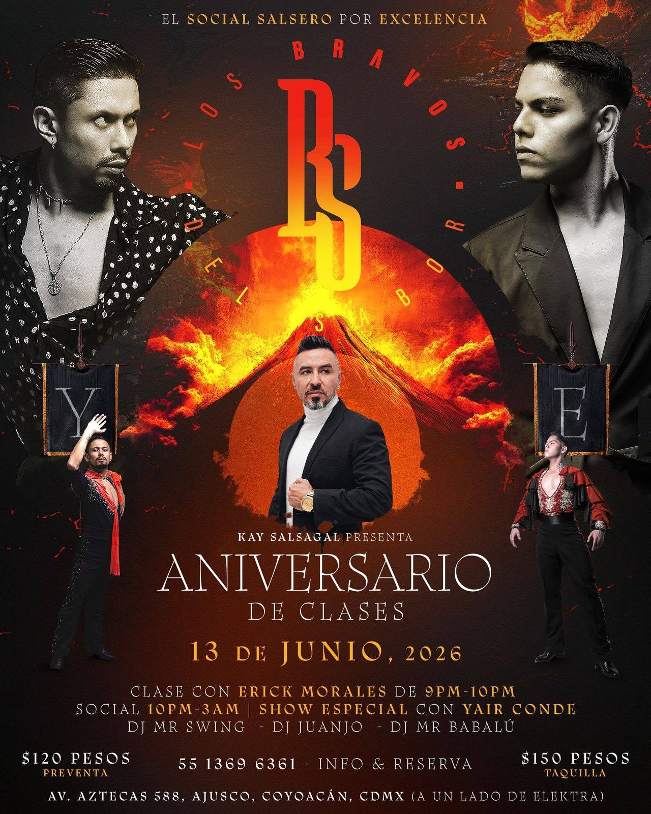 Flier de Kay Salsagal · Aniversario de clases