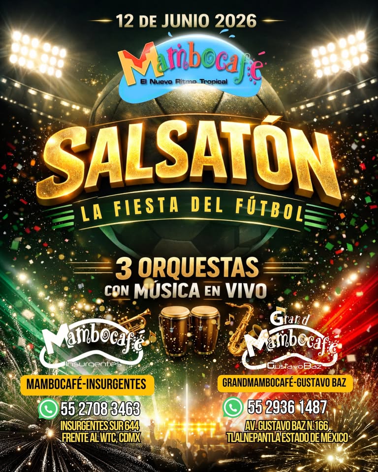 Flier de SALSATON · Mambo Café Insurgentes